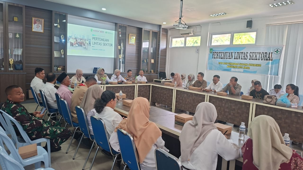 Perkuat Pelayanan Kesehatan, Puskesmas Tanjung Sengkuang Gelar Pertemuan Lintas Sektoral Tingkat Kecamatan Batu Ampar