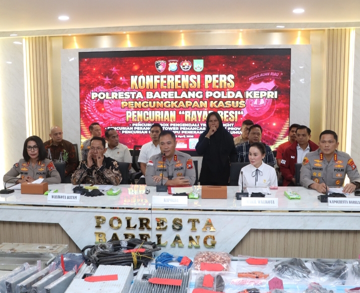 Polresta Barelang Ungkap 3 Kasus Pencurian Fasilitas Umum di Batam, Kapolda: Tindak Tegas Penadah