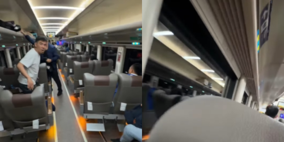 Detik-detik Insiden KA Argo Bromo Tabrak KRL di Stasiun Bekasi Timur Terekam Jelas pada Siaran Live YouTuber dalam Kereta