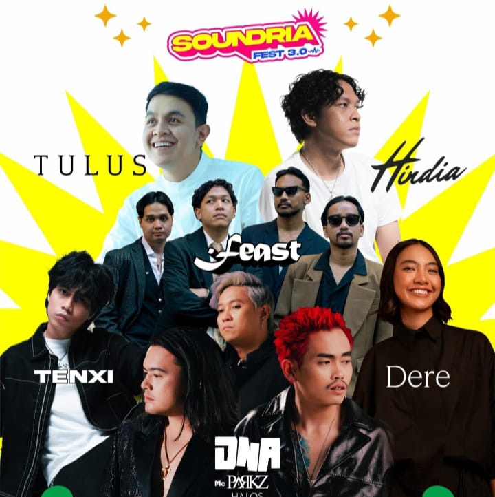Keterangan Poto: Kabar gembira bagi para penikmat musik, Konser Soundria Festival 3.0 menggema di Temenggung Abdul Jamal, pada Sabtu 25 April 2026 mendatang.