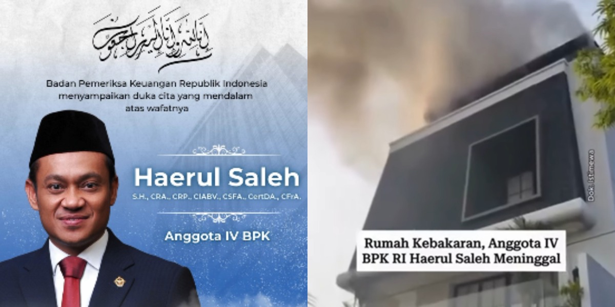 Viral Kebakaran Landa Kediaman Anggota BPK Haerul Saleh, Diduga Berasal dari Cairan Kimia yang Mudah Terbakar