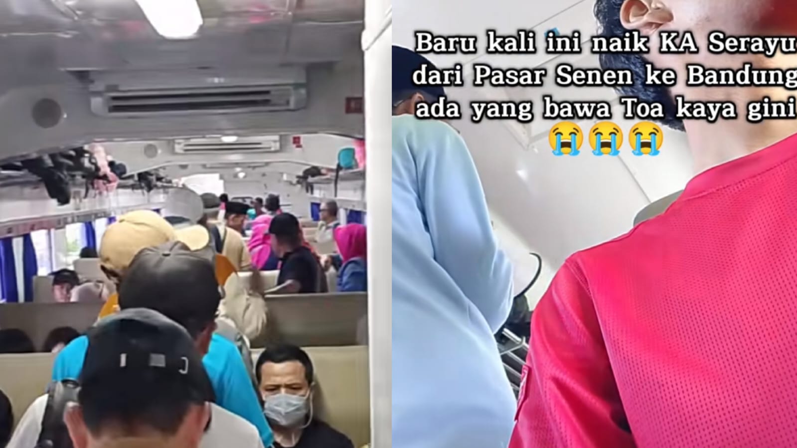Viral Rombongan Bawa Toa Masuk KA Serayu, Penumpang Ini Keluhkan Bising di Dalam Gerbong: Setelah Ditegur, Berisik Lagi