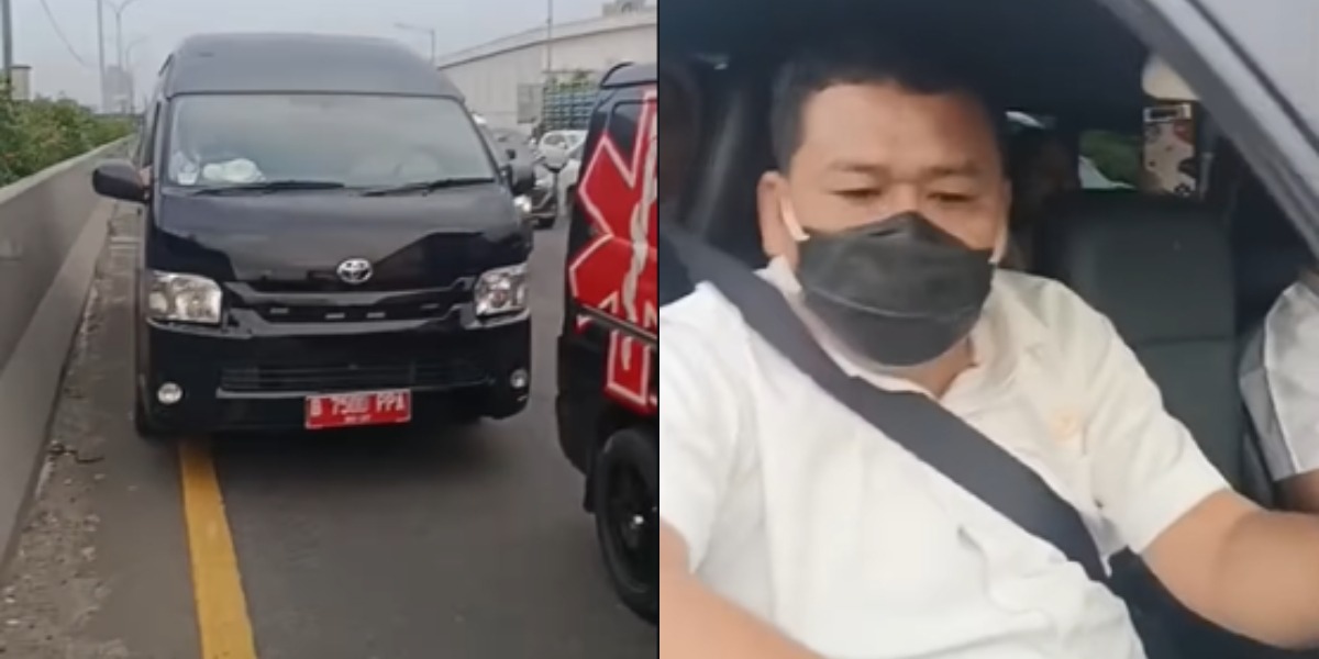 Viral Dugaan Mobil Dinas Hambat Jalan Ambulans yang Bawa Pasien di Tol Arah Serpong, Respons Sopir Dinilai Arogan