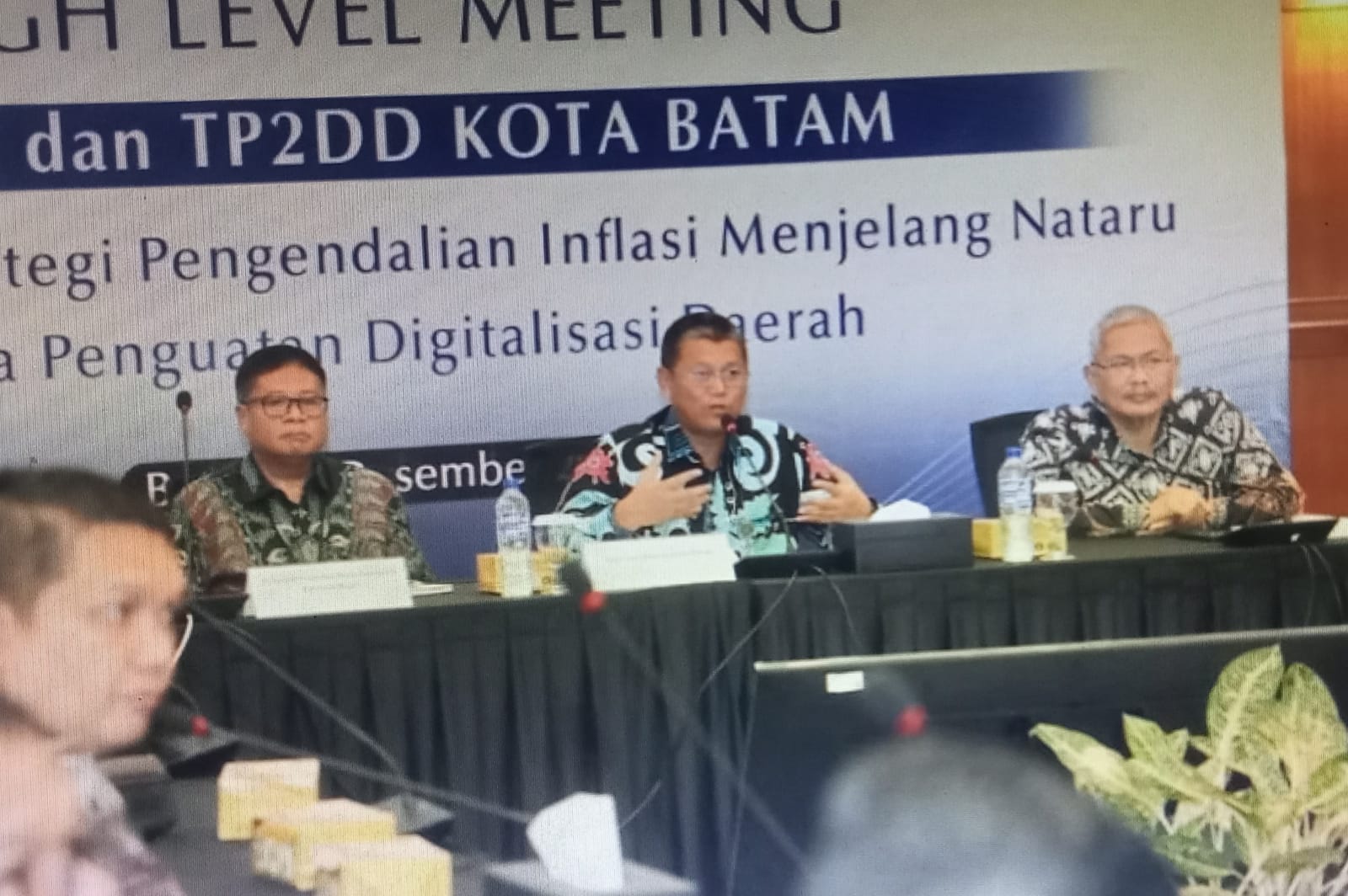 Sekda Batam Resmi Buka Pertemuan Dengan TPID dan TP2DD