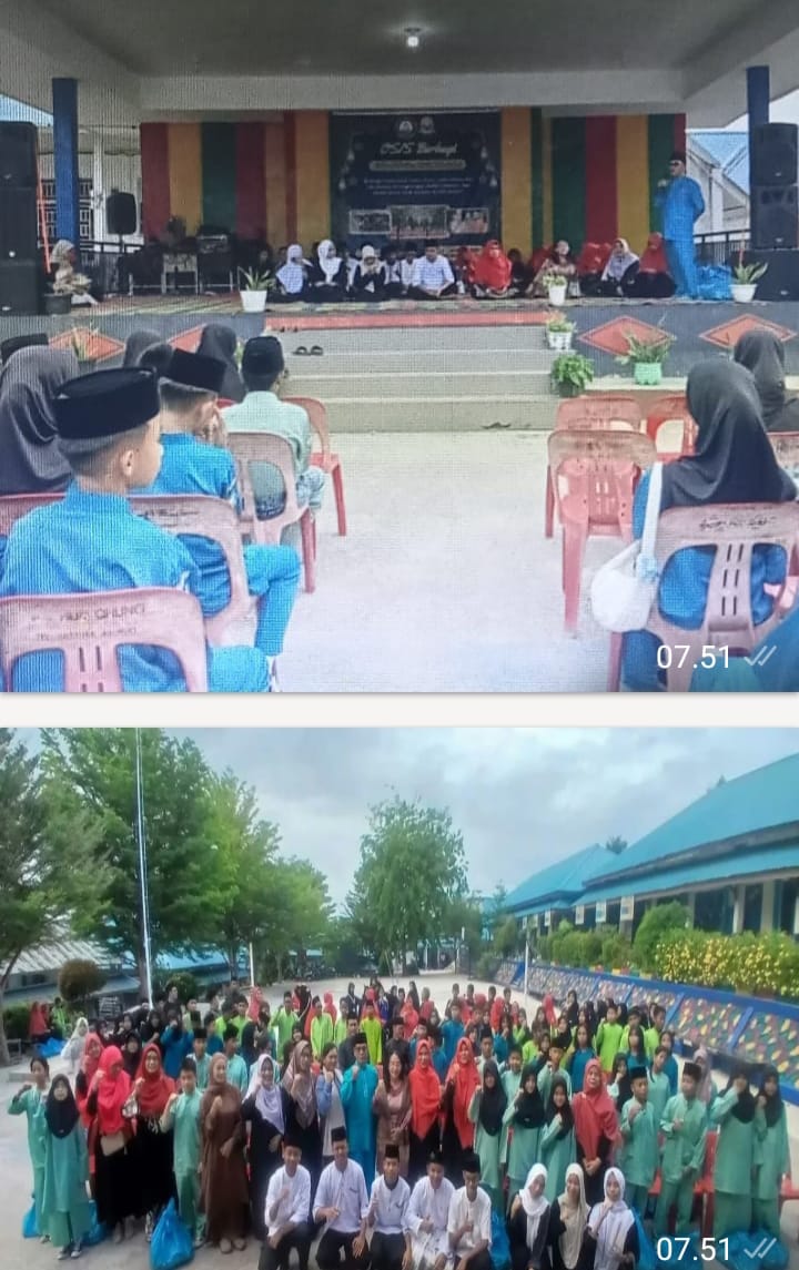 Tebar Kebaikan, OSIS SMPN 12 Batam Salurkan Santunan untuk 97 Anak Yatim dan Dhuafa