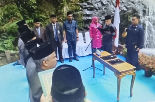 Filosofi Air Terjun Resun: Bupati Nizar Lantik 6 Pejabat Eselon II