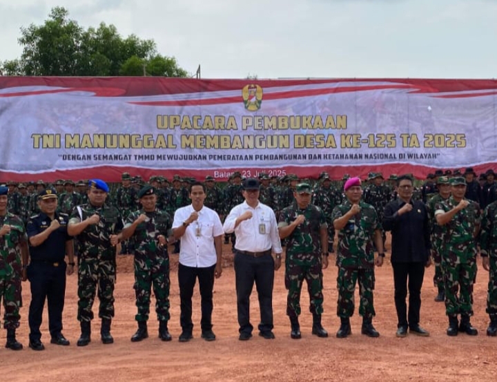 Kalapas Batam Hadiri Pembukaan TMMD ke-125, Apresiasi Kolaborasi Lintas Sektor dalam Pembangunan Daerah