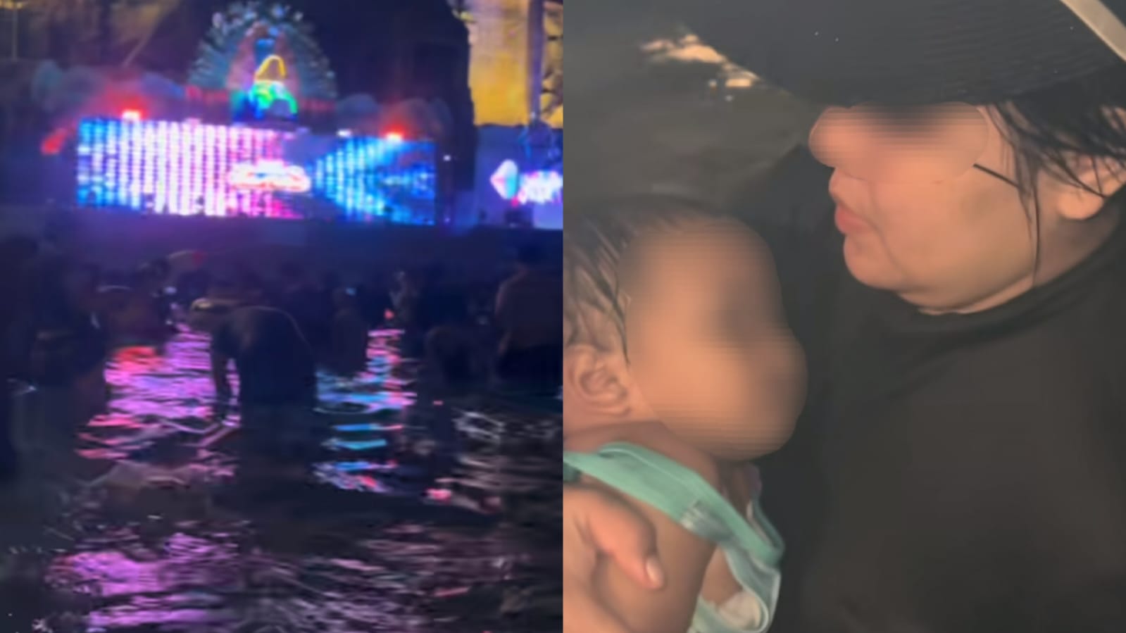      Viral Ibu Ajak Anak Balita Nonton Konser saat Malam Hari, Warganet Soroti Venue Seperti Kolam Renang