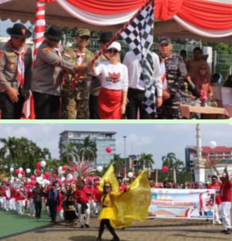 Ribuan Warga Batam Saksikan Acara Pawai Pembangunan dan Budaya