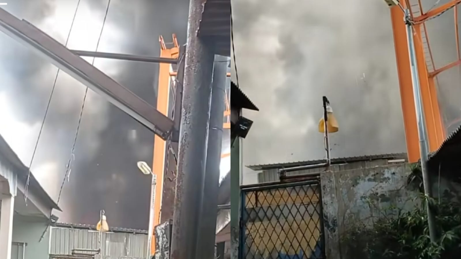 Kepanikan Warga saat Gudang Ban Terbakar di Cibodas, Asap Hitam Membumbung saat Keluar Rumah