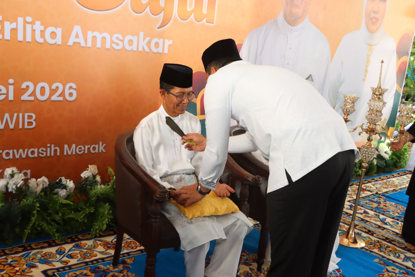 Kapolresta Barelang Hadiri Walimatus Safar Wali Kota Batam, Pererat Silaturahmi Lewat Prosesi Tepuk Tepung Tawar