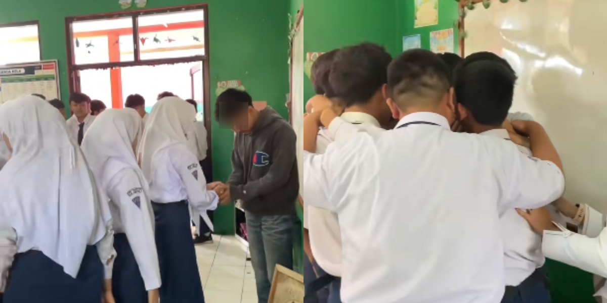 Viral Momen Siswa SMP di Sumedang Pamitan ke Teman-temannya, Diduga Berhenti Sekolah demi Bantu Ortu Jualan