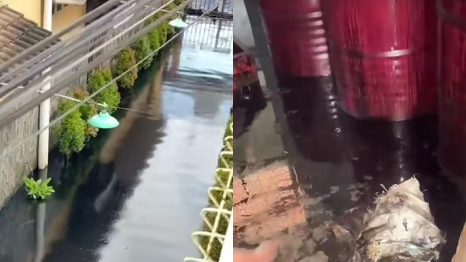 Viral Air Banjir di Cemani Sukoharjo Berwarna Hitam Legam, Diduga Tercemar Limbah Oli Bekas