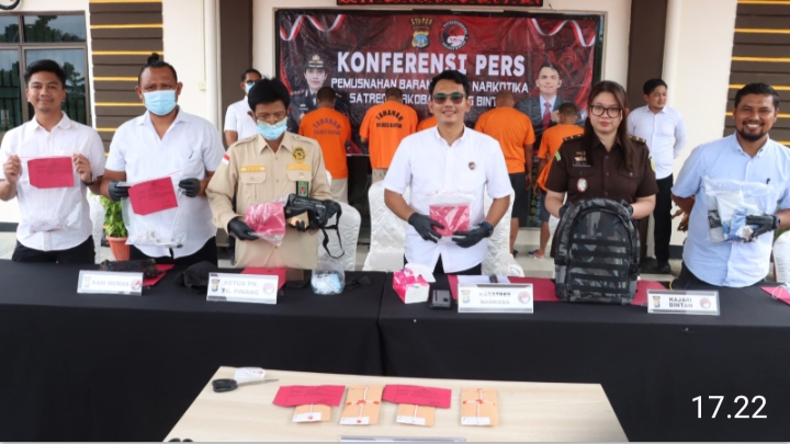 2.873 Jiwa Berhasil Diselamatkan Satresnarkoba Polres Bintan dari Penyalagunaan Narkoba