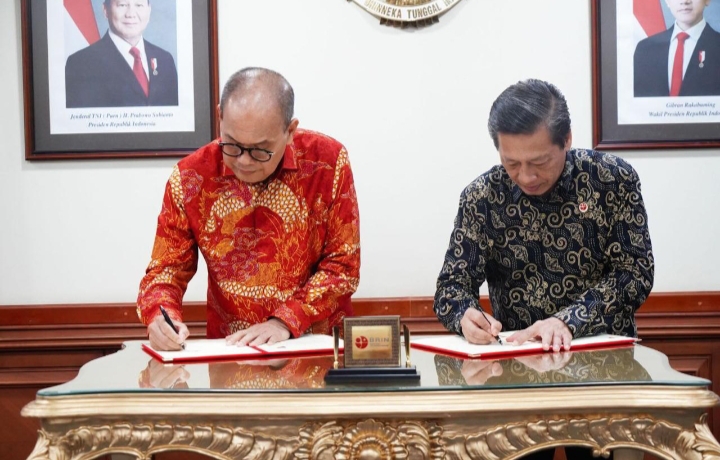 Keterangan Poto: Penandatanganan kerjasama antara BP Batam dengan BRIN. (foto/Humas BP Batam)