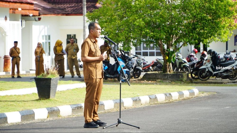 Keterangan Poto: Wakil Bupati Lingga, Novrizal, menegaskan bahwa proses pencairan dijadwalkan berlangsung antara minggu kedua hingga minggu ketiga April 2026. (foto/ist)