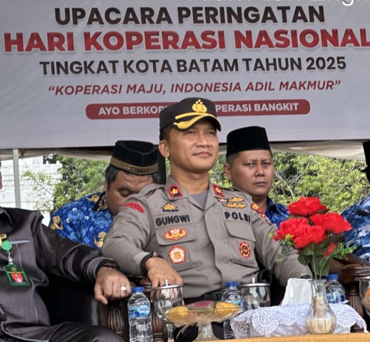 Upacara Peringatan Hari Koperasi Nasional 2025, Polresta Barelang Bersama Forkopimda Kota Batam Berjalan Hikmad