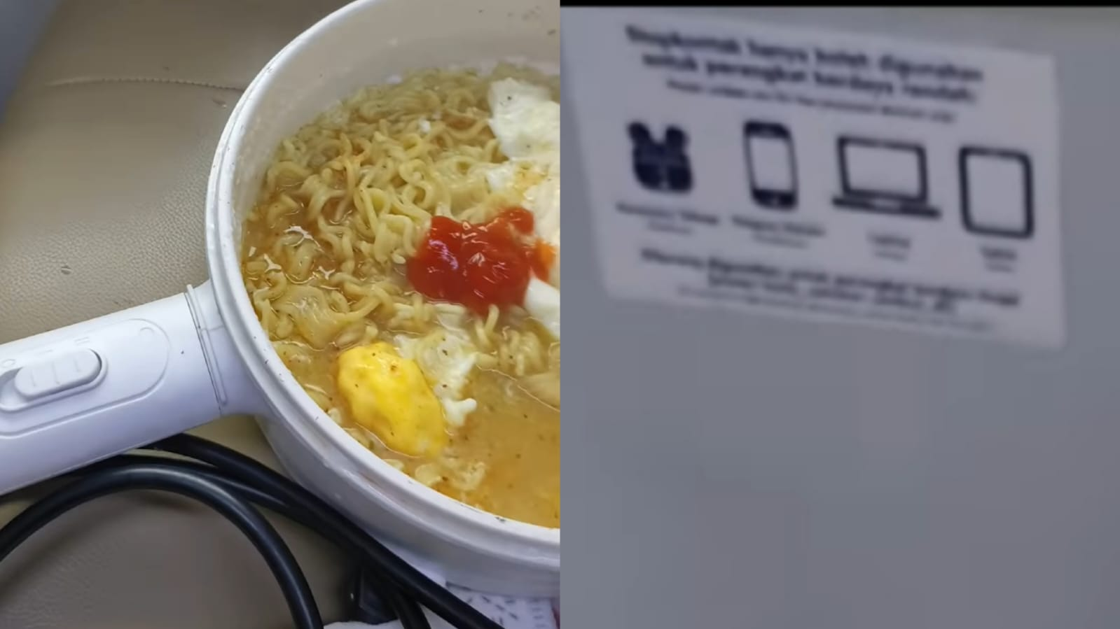 Viral Penumpang KA Pakai Colokan Kereta untuk Masak Mi Instan, KAI: Membahayakan Keselamatan