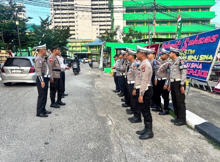 Polresta Barelang Laksanakan Pengamanan Pawai Budaya Perayaan Milad Yayasan Ibnu Sina Batam Ke-48