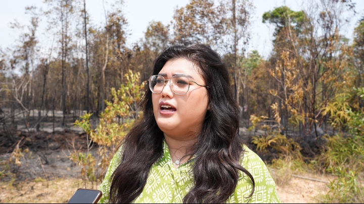 Tinjau Kebakaran Hutan, Ariastuty Imbau Masyarakat Waspadai Setiap Tindakan