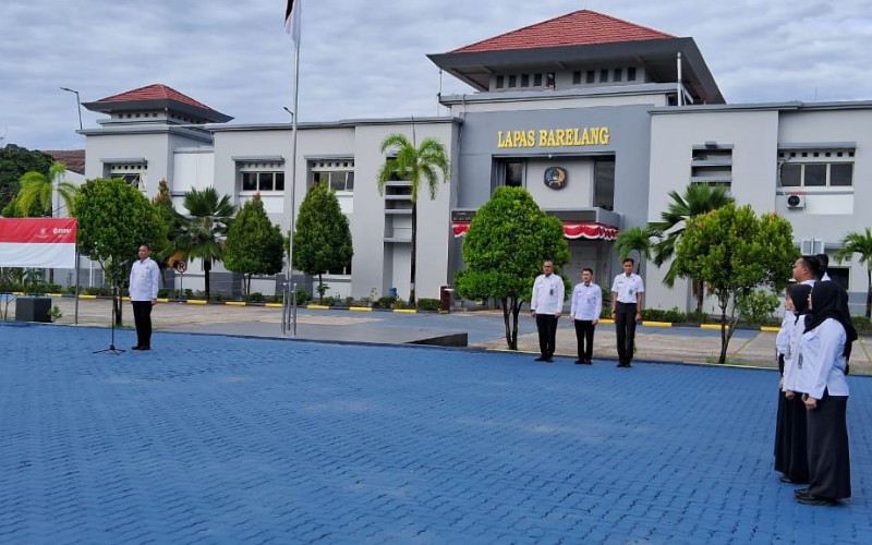 Lapas Batam Gelar Apel Perdana Bersama Kalapas Baru Yosafat Rizanto